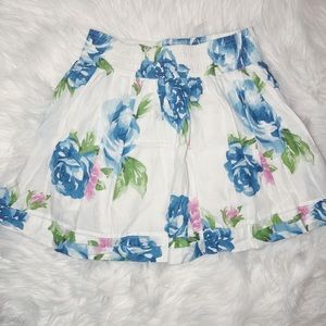 White Floral Skirt